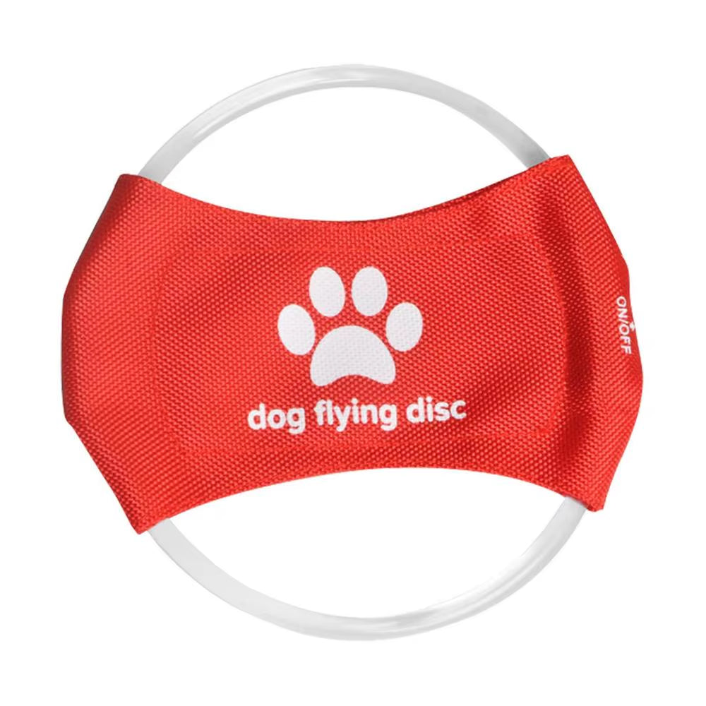 Pet Supplies Dog Toys Glow in the Dark Flying Discs Trainning Interactive Game Throwing Catching Ring for Small Medium Large Dog